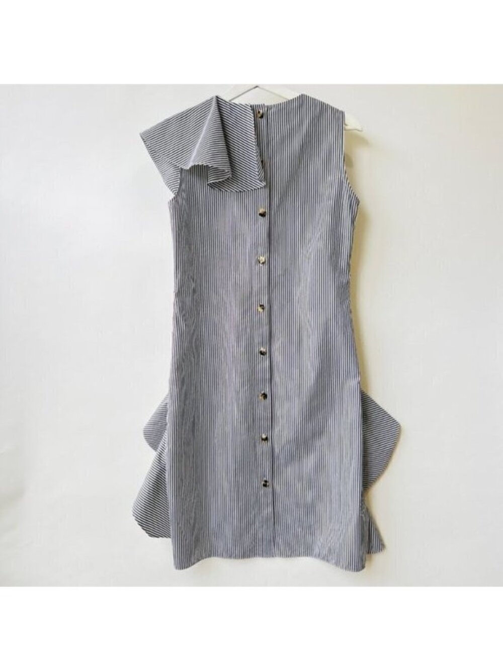 Goen.J Striped Ruffles dress, Size M 07 - Picture 5 of 12